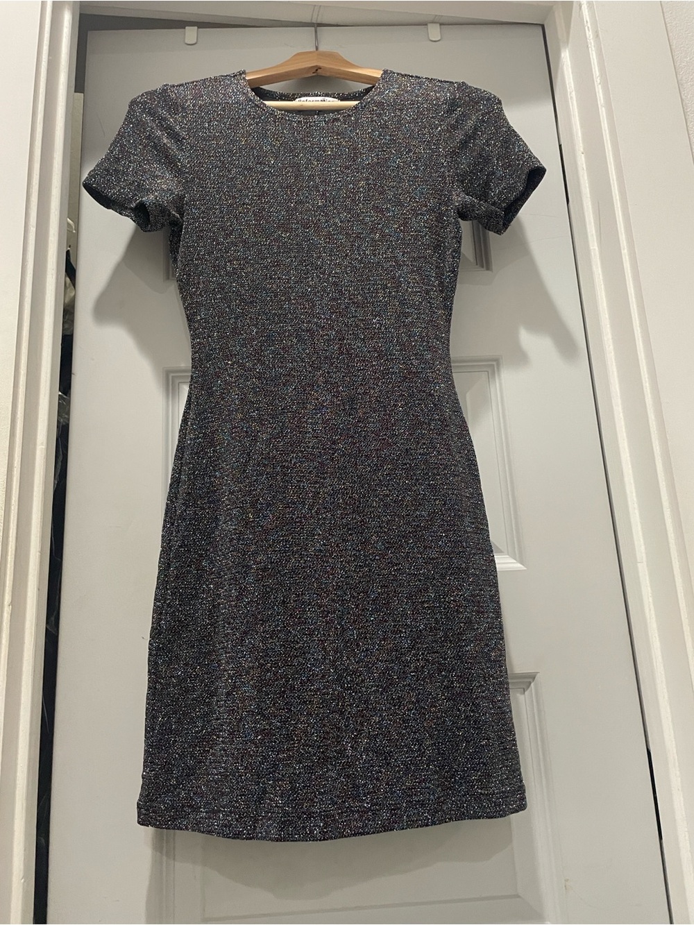Reformation Amina rainbow sparkle dress/XS/NWOT